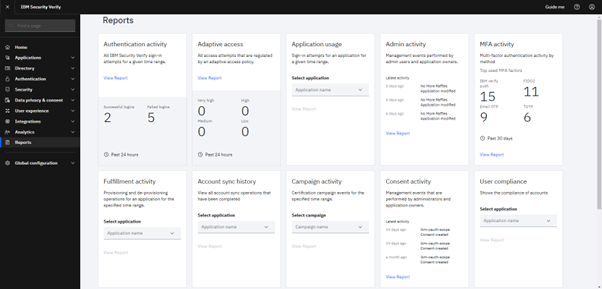 The Reports Dashboard